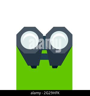 Birdwatching icon Binoculars icon isolated o white Stock Vector
