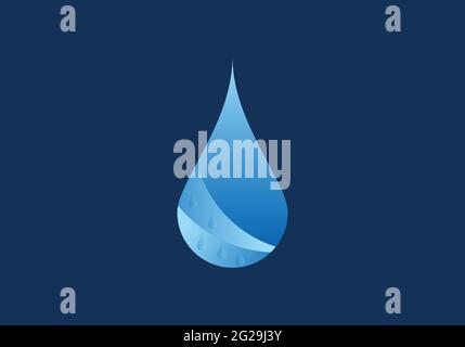 Creative Water drop Logo design vector template. Stock Vector