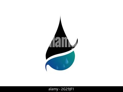 Creative Water drop Logo design vector template. Stock Vector