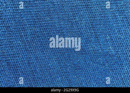 Blue cotton textile texture background close up with high resolution Stock Photo