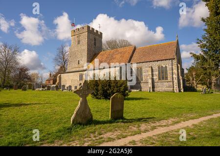 St Andrews church Wickhambreaux, near Canterbury Kent. Stock Photo