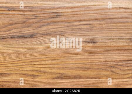Brown oak wood board background. Textured wood plank backdrop. Stock Photo