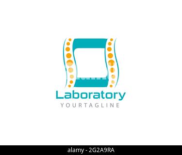 Letter O Lab Logo Template Design Vector , This design suitable for logo or icon. Color and text can be changed easily. Stock Vector