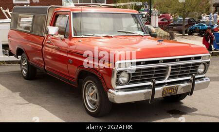 A 1970s Model Ford Pickup Truck Stock Photo