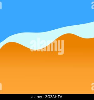 Abstract background of summer in blue, curve, gradation 058 Stock Vector