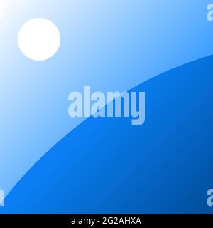 Abstract background of summer in blue, curve, gradation 082 Stock Vector