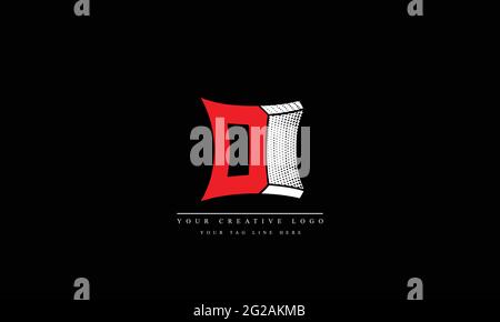 D DD abstract vector logo monogram template Stock Vector