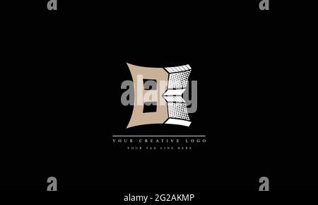 B abstract vector logo monogram template Stock Vector
