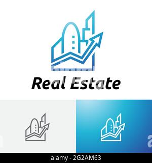City Building Real Estate Investing Business Financial Growth Logo Stock Vector