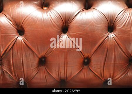 Brown leather texture - background Stock Photo