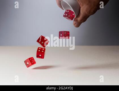 tumbling dice Stock Photo