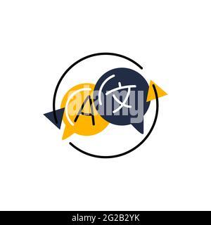 Change location. Vector icon in bold line style Stock Vector