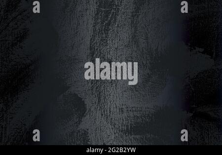 Luxury black metal gradient background with distressed metal plate texture. Vector illustration Stock Vector