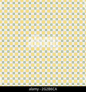 Abstract Cross-Pattern Dotted generative computational art illustration Stock Vector