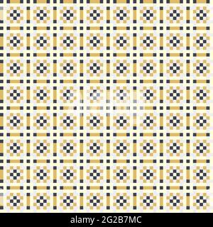 Abstract Cross-Pattern Dotted generative computational art illustration Stock Vector