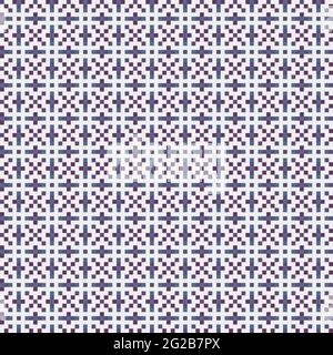 Abstract Cross-Pattern Dotted generative computational art illustration Stock Vector