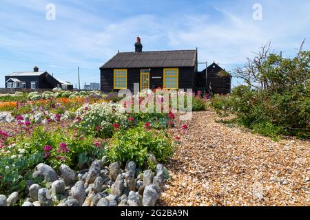 Prospect house cottage, once home of Derek Jarman, Dungeness, kent, uk Stock Photo