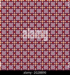 Abstract Cross-Pattern Dotted generative computational art illustration Stock Vector