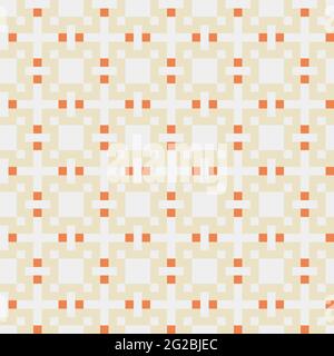 Abstract Cross-Pattern Dotted generative computational art illustration Stock Vector