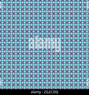 Abstract Cross-Pattern Dotted generative computational art illustration Stock Vector