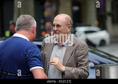 London, England, UK. 10th June, 2021. British businessman, bookmaker, gambler and owner of thoroughbred racehorses MICHAEL TABOR arrives at Global Radio Studios which is owned by his son. Credit: Tayfun Salci/ZUMA Wire/Alamy Live News Stock Photo