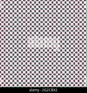 Abstract Cross-Pattern Dotted generative computational art illustration Stock Vector