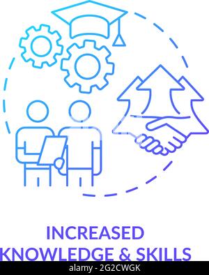 Increased knowledge and skills concept icon Stock Vector Image & Art ...