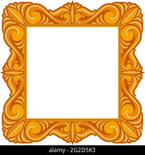 Vintage picture or portrait frame auction icon vector Stock Vector