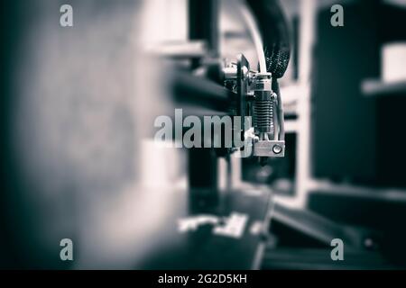 3d Printing Technology Concept. Toned Image of 3D Printer. Stock Photo