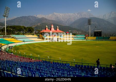 HPCA cricket stadium, Dharamshala India Stock Photo