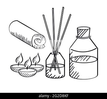spa icons related Stock Vector