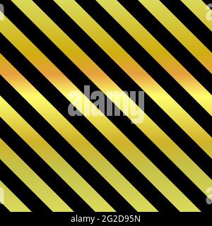 Seamless vector sparkling pattern. Diagonal repeating black and gold stripes. Holiday classic illustration for posters, backgrounds, wallpapers, wrapp Stock Vector