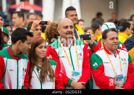 Mexican delegation athletes to Toronto 2015 Pan American Games, Toronto, Canada Stock Photo
