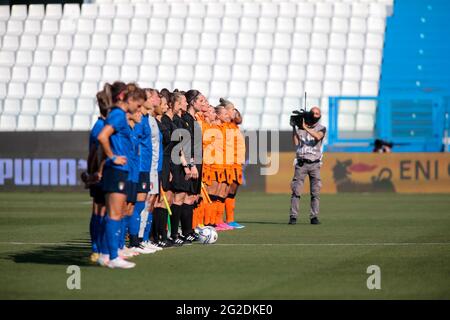 Ferrara, Italy. 10th June, 2021. during the 2021 Women's Friendly football match between Italy and Netherlands on June 10, 2021 at Stadio Paolo Mazza in Ferrara, Italy - Photo Nderim Kaceli/DPPI Credit: DPPI Media/Alamy Live News Stock Photo