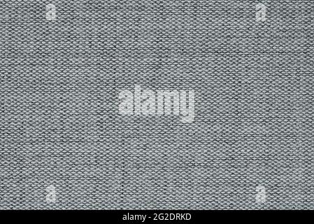 Texture of gray fabric with large threads Stock Photo