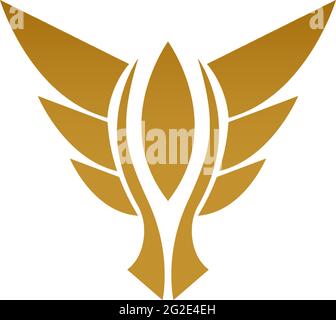 Bird dove icon logo design template illustration vector Stock Vector