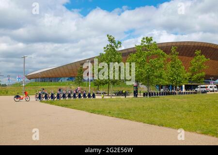 Lee Valley VeloPark, Queen Elizabeth Olympic Park, Stratford, London, E20, England, United Kingdom, Europe. Stock Photo