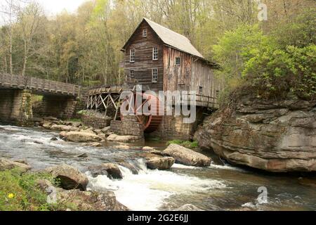 The grist mill at Babcock State Park, WV, USA Stock Photo