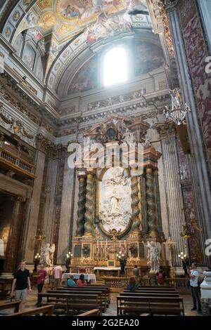 The Church of Saint Ignatius of Loyola in Rome, Italy Stock Photo