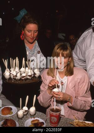 Debbie Gibson at the 'Party Celebrating Deborah Gibson's New Album 'Electric Youth' ' on January 12, 1989 at Ed DeBevic's Restaurant in Beverly Hills, CaliforniaCredit: Ralph Dominguez/MediaPunch Stock Photo