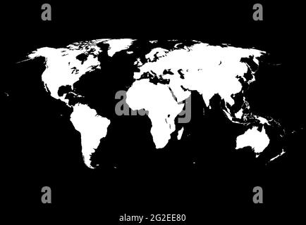 Precise world map Stock Photo