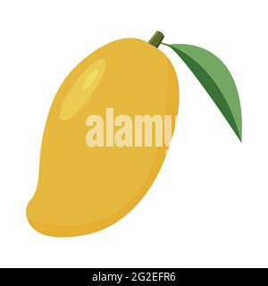 Mango icon vector tropical fruit for graphic design, logo, web site, social media, mobile app, ui illustration Stock Vector