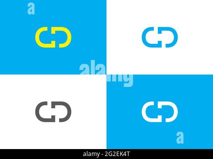 DD Letter initial logo idea or concept Stock Vector