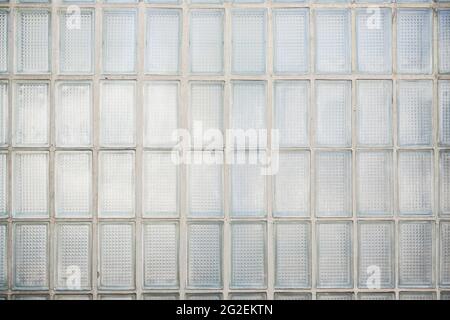 glass block or brick wall background Stock Photo