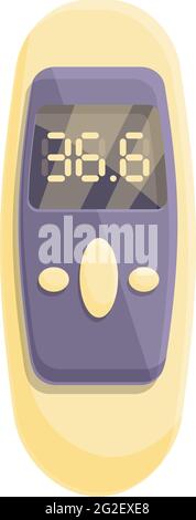 Electronic laser thermometer icon. Cartoon of electronic laser thermometer vector icon for web design isolated on white background Stock Vector