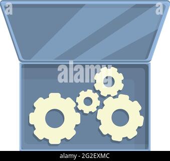 Gear laptop repair icon. Cartoon of Gear laptop repair vector icon for web design isolated on white background Stock Vector
