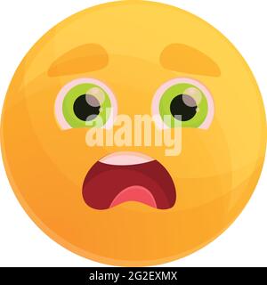 emoji faces expression sad mood surprise scared cartoon vector illustration  Stock Vector Image & Art - Alamy