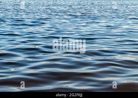 defocused blue water surface background Stock Photo