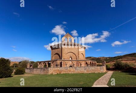 Santa Maria de Eunate. Eunate, romanesque church. Saint Jacques Way. Spain Stock Photo