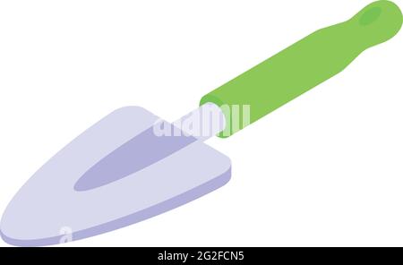 Garden shovel icon. Isometric of Garden shovel vector icon for web design isolated on white background Stock Vector